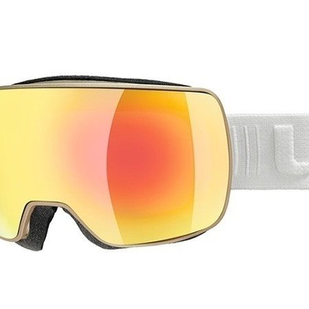 orange lens ski goggles