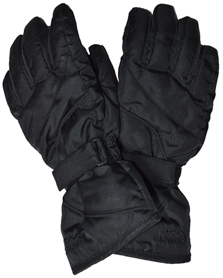 Men's Black Ski Gloves - Size M - XXL - Skiweb Free shipping