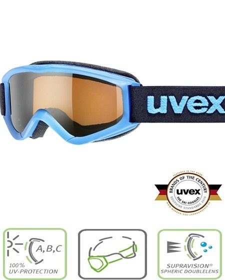 kids blue ski goggles