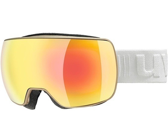 orange lens ski goggles