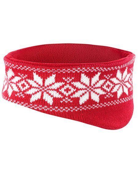Snowflake red headband